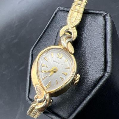 Bulova M4 10K Rolled Gold Plate Womens Watch
