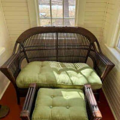 Pier One Imports Patio Loveseat & Footrest
