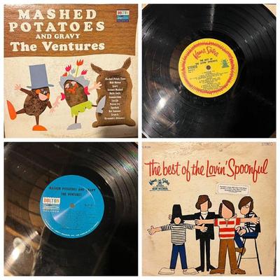 12” Vinyl Record Albums The Ventures Mashed Potatoes And Gravy & Lovin’ Spoonful
