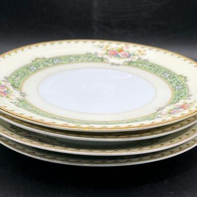 (4) Bread Plates Meito Asama Shape ENID Japanese Bone China
