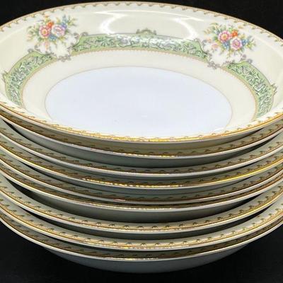 (9) Soup Bowls Meito Asama Shape ENID Japanese Bone China
