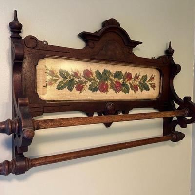 Antique Victorian Towel Rack
