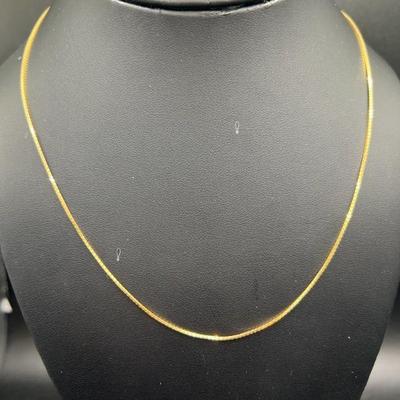 18” 14KT Gold Box Chain
