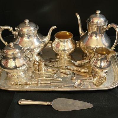 Sterling Silver Serving Ware & Flatware Assortment...