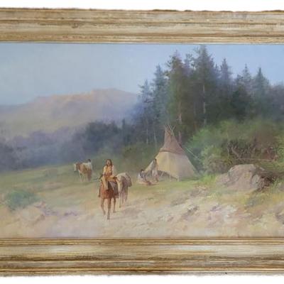 Original Victor Casenelli Painting (17" X 33")...
