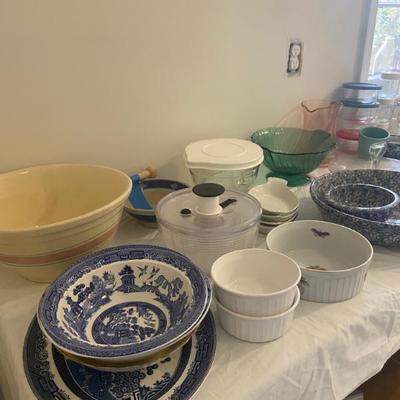 Serving bowls and platters 