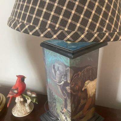 Safari-themed lamp