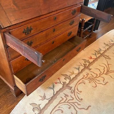 Antique slant-top writing desk mid-1800s