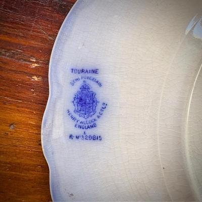 Antique flow blue china