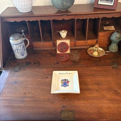Antique slant-top writing desk mid-1800s
