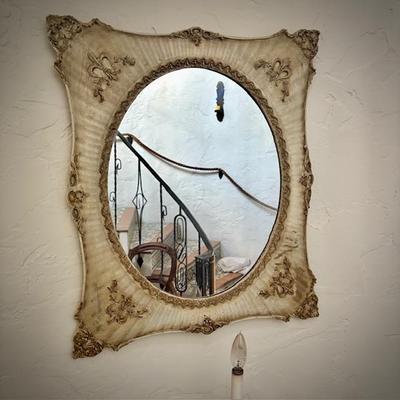 Antique wall mirror