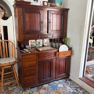 Antique mid to late 1800s Hoosier cabinet