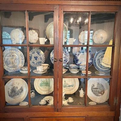 Antique c. 1870 corner cabinet