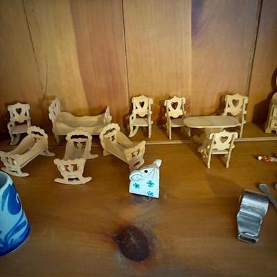 Antique doll furniture