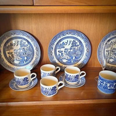 Churchill "Blue Willow" china