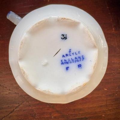 Antique flow blue china