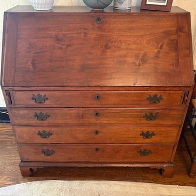 Antique slant-top writing desk mid-1800s