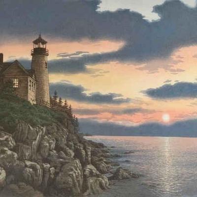 https://ctbids.com/estate-sale/34673/item/3892959/Editioned-Signed-Print-Of-Lighthouse-At-Sunset