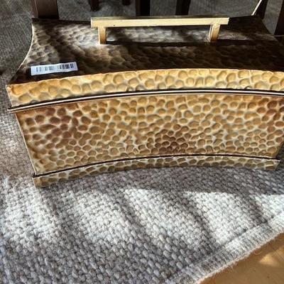 Hammered metal box