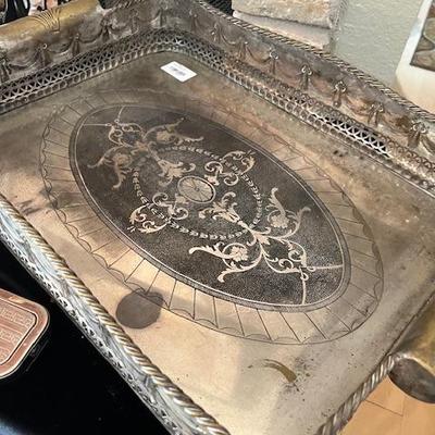 Vintage metal tray