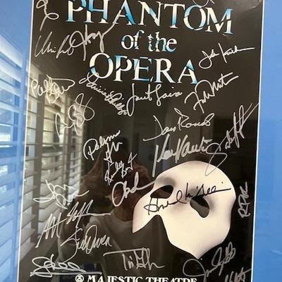 Phantom with signatures of Chicago cast