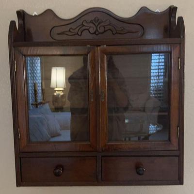 Vintage Wooden Wall Cabinet