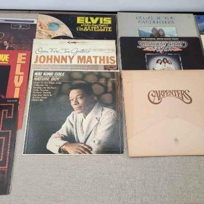 Elvis, The Carpenters, Nat King Cole & Other Vinyl Records
