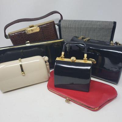 47 1950 60 s Purses Leather, Glossy Leather and Snakeskin