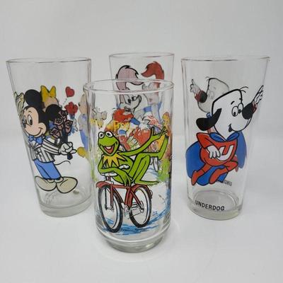 93 1970 s 80's pepsi glasses muppets, disney & more