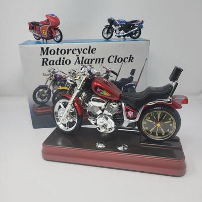 74 novelty motorcycle radio alarm clock