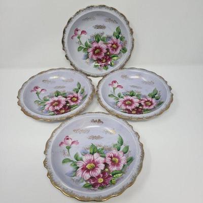 51 arnart 5th ave hand painted flower bowls lavender 2063