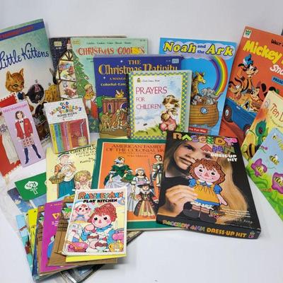 Mid Century Childrens Cutouts, Paper Dolls and More
