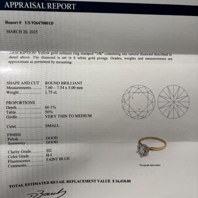 This ring will not be on location if interested we will meet at a local Jeweler where it is being held