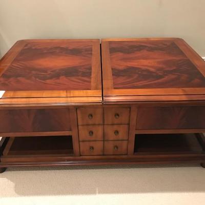 rosewood coffee table with storage $1,500
reserve
47 X 34 X 18"