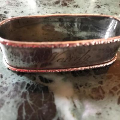 napkin ring 6 ounces sterling $150