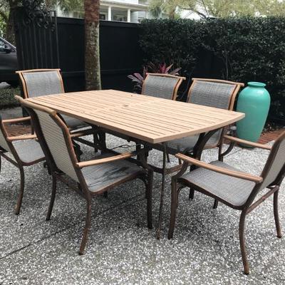 metal table and set of 6 chairs $225 as is
42 X 72"