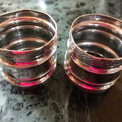 napkin rings 8 oz. sterling each $190 each