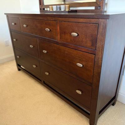 Queen Bedroom Set- Queen bed, dresser with mirror and one nightstand.  All excellent condition 
