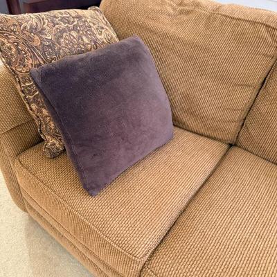 Bassett Sofa with Matching Club Chair