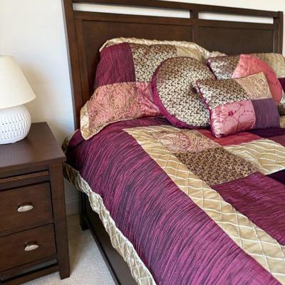 Queen Bedroom Set- Queen bed, dresser with mirror and one nightstand.  All excellent condition 
