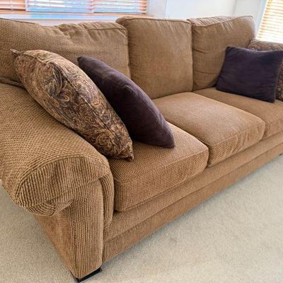 Bassett Sofa with Matching Club Chair