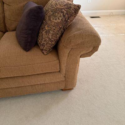 Bassett Sofa with Matching Club Chair