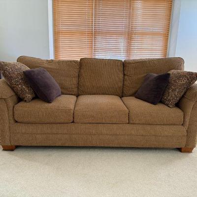 Bassett Sofa with Matching Club Chair