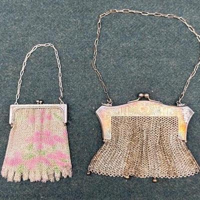 Antique chain purses