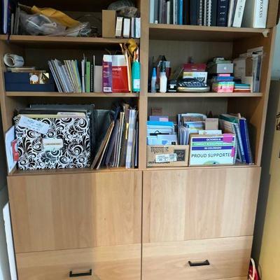 Storage shelves (not contents)