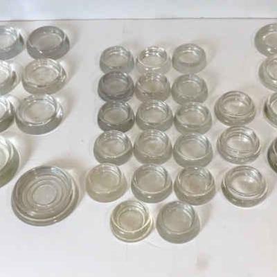 Hazel Atlas Clear Glass Floor Protectors
