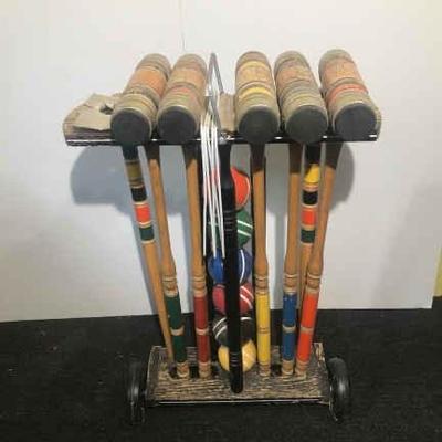Vintage Croquet Set