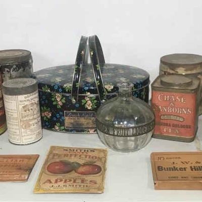 Vintage Collectibles - Tins, Bottle & More