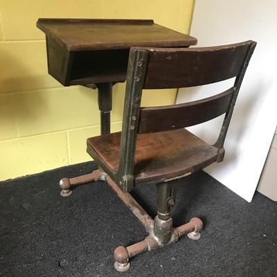 Antique School Desk