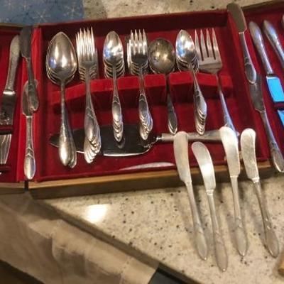 Antique Silver Plate Flatware